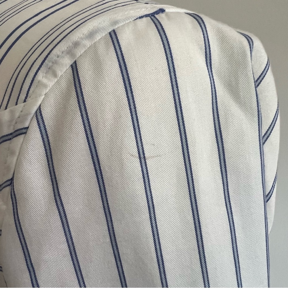 BCBGMaxAzaria Azriel Striped Shirt Dress Women Size XS Cotton Casual Collar - Picture 10 of 13